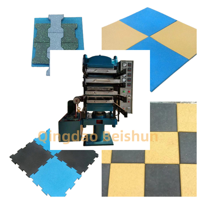 購入 PLC制御ゴム床タイル vulkanisingマシンゴム床タイル製造マシン online manufacture