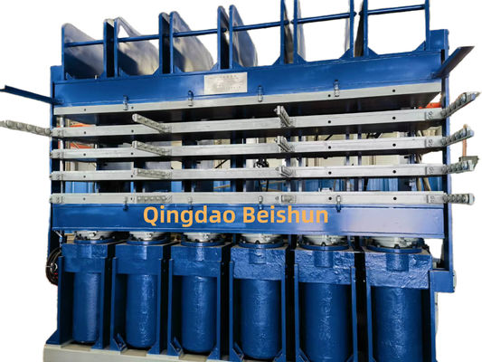 よい価格 高品質の4層ゴムタイヤ・トレッド・ヴァルカナイズ・プレス 500トンの圧力とPLC制御 オンライン