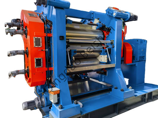 よい価格 調整可能なロールスピード 2 3 4 1000mm ロール長さのロールゴムカレンダー オンライン