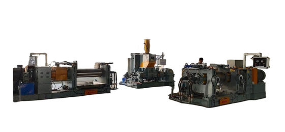 よい価格 硬歯表面縮小器 / 水冷却 製造用ゴム製品工場のための2ロールゴム混合工場 オンライン