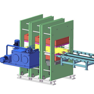 よい価格 手動金型出し入れ、600*2000mm加熱プレートサイズの二重作動層熱交換器ゴムシールストリップ加硫機 オンライン