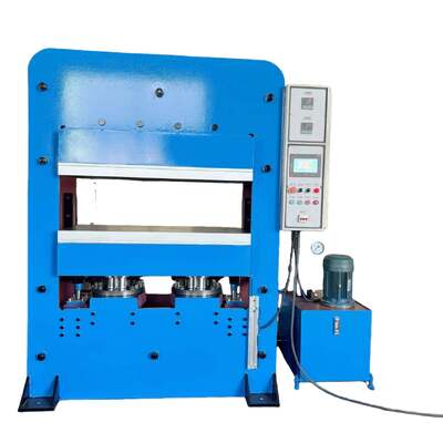 よい価格 1000×1000mm ワークテーブルフレーム構造 400トンの水力システムを持つフラット・ヴァルカナイズ・プレスマシン オンライン