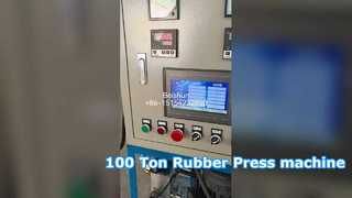 作業台サイズ400x400mmの100トンゴム加硫プレス