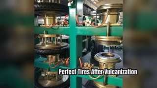 変形を防ぐタイヤ成型機